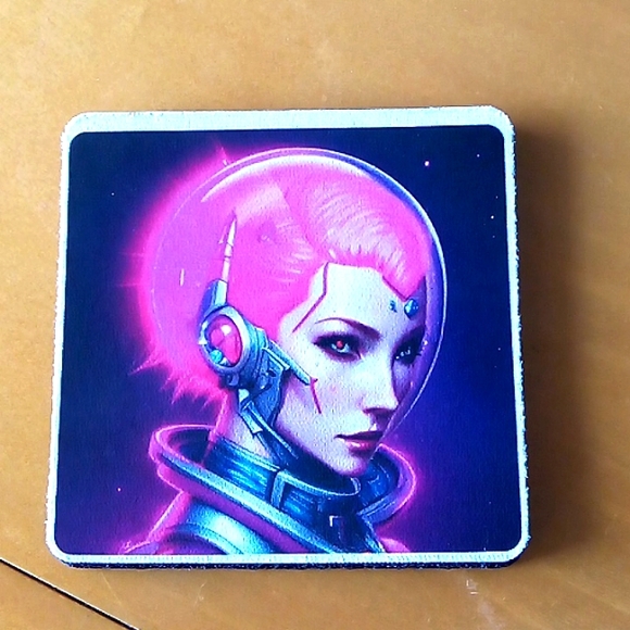 Beautiful girl mouse pad cute cyber - Picture 1 of 1
